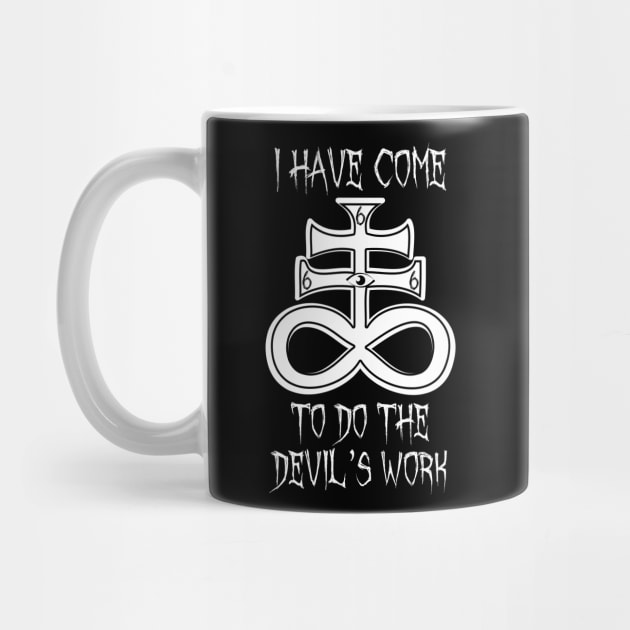 Devil's Work Satanic Metal Satanic Cross by Vermilion Seas